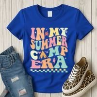 Groovy In My Summer Camp Era Retro Summer Camping Gift Women's T-Shirt thumb 3