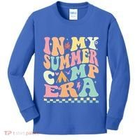 Groovy In My Summer Camp Era Retro Summer Camping Gift Kids Long Sleeve Shirt thumb 0