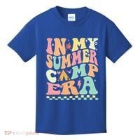 Groovy In My Summer Camp Era Retro Summer Camping Gift Kids T-Shirt thumb 0