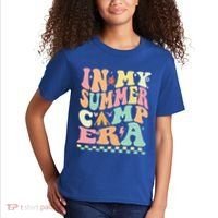 Groovy In My Summer Camp Era Retro Summer Camping Gift Kids T-Shirt thumb 2