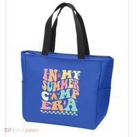 Groovy In My Summer Camp Era Retro Summer Camping Gift Tote Bag thumb 3