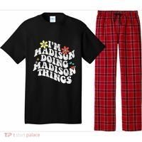 Groovy Im Madison Doing Madison Things Funny MotherS Day Pajama Set thumb 0