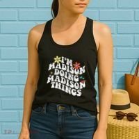 Groovy Im Madison Doing Madison Things Funny MotherS Day Women's Tank Top thumb 2