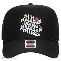 Groovy Im Madison Doing Madison Things Funny MotherS Day Hat thumb 0
