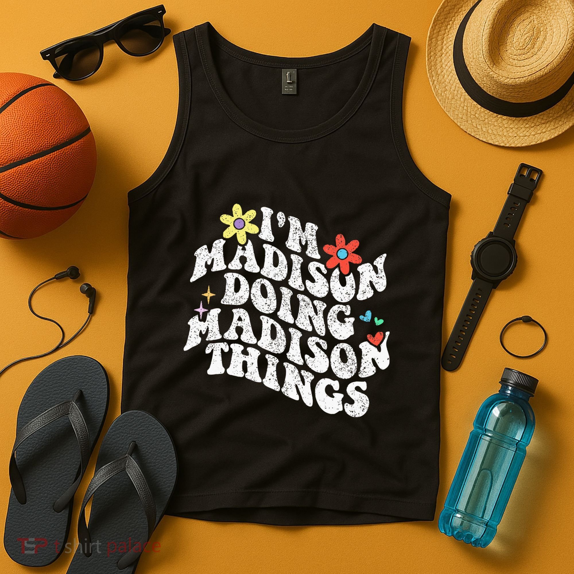 Groovy Im Madison Doing Madison Things Funny MotherS Day Tank Top