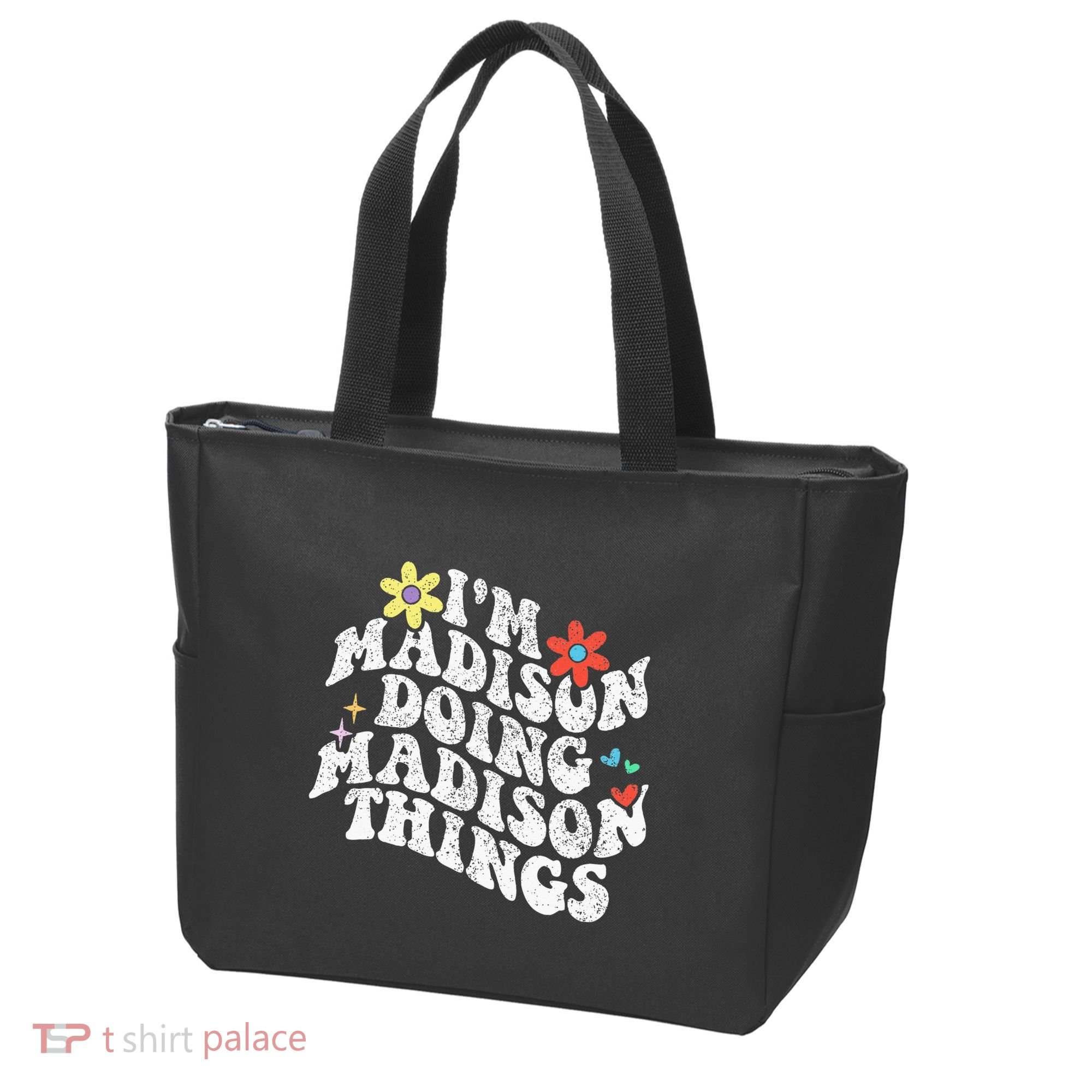 Groovy Im Madison Doing Madison Things Funny MotherS Day Tote Bag
