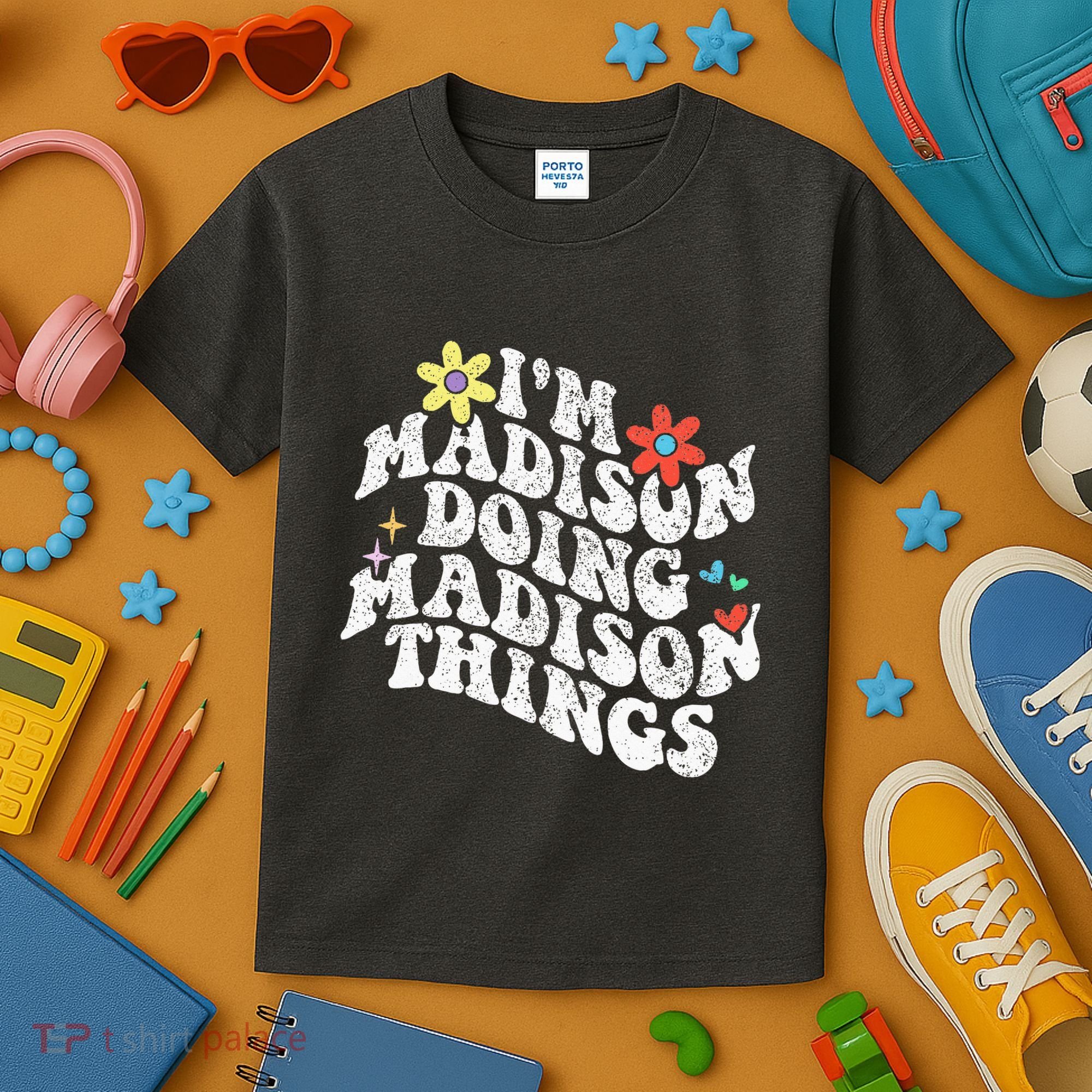Groovy Im Madison Doing Madison Things Funny MotherS Day Kids T-Shirt