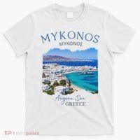 Greek Island Mykonos Greece Vacation Family Outfits Souvenir T-Shirt thumb 0