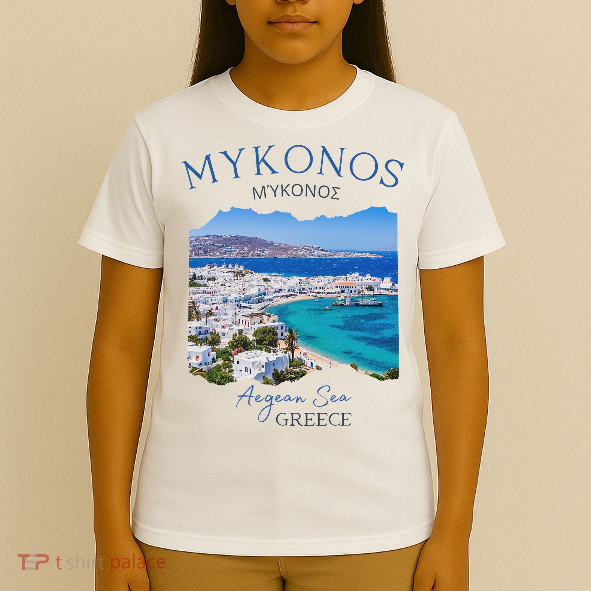 Greek Island Mykonos Greece Vacation Family Outfits Souvenir T-Shirt