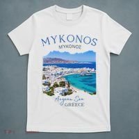 Greek Island Mykonos Greece Vacation Family Outfits Souvenir T-Shirt thumb 5
