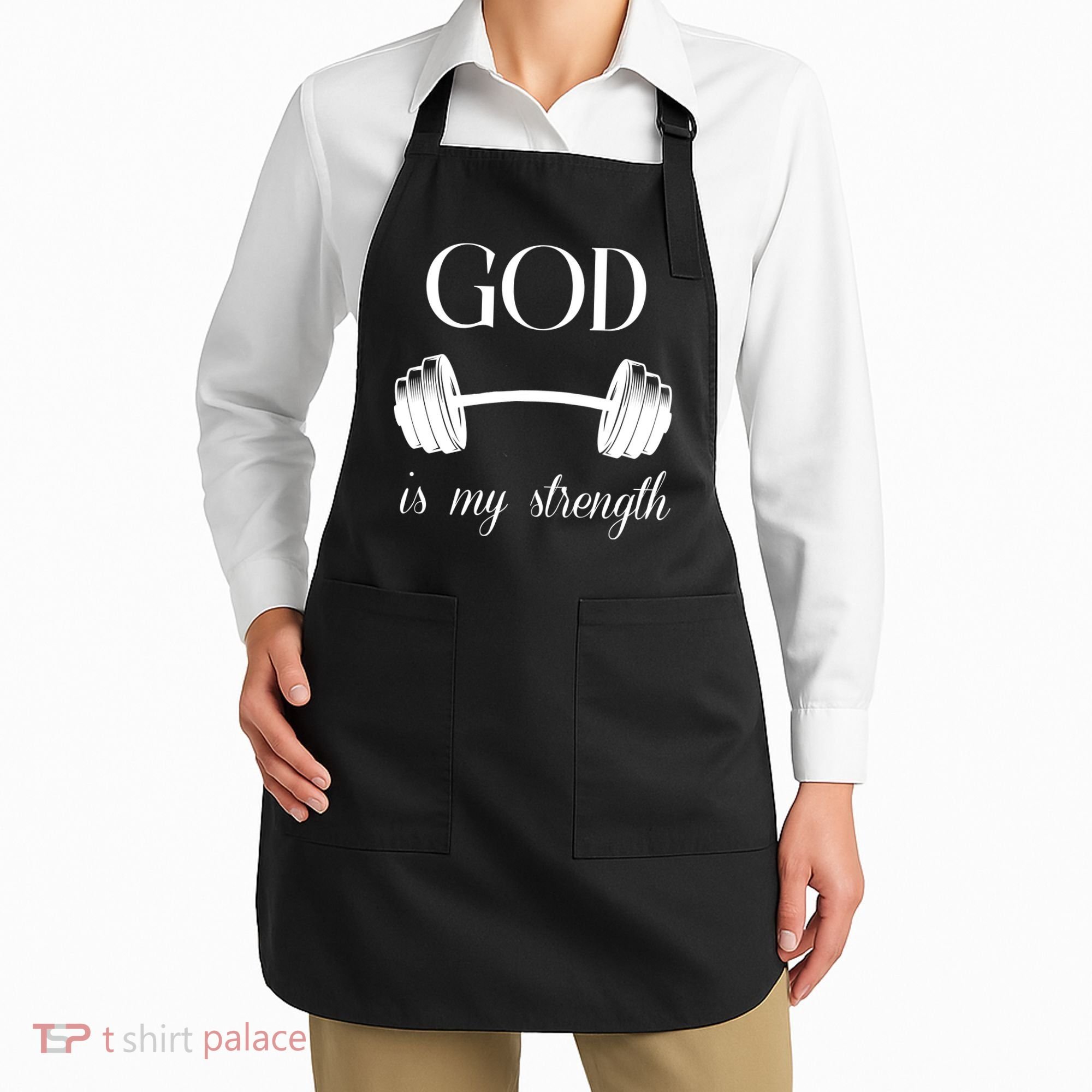 God Is My Strength Apron