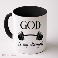 God Is My Strength Coffee Mug thumb 0