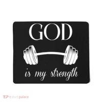 God Is My Strength Mousepad thumb 0