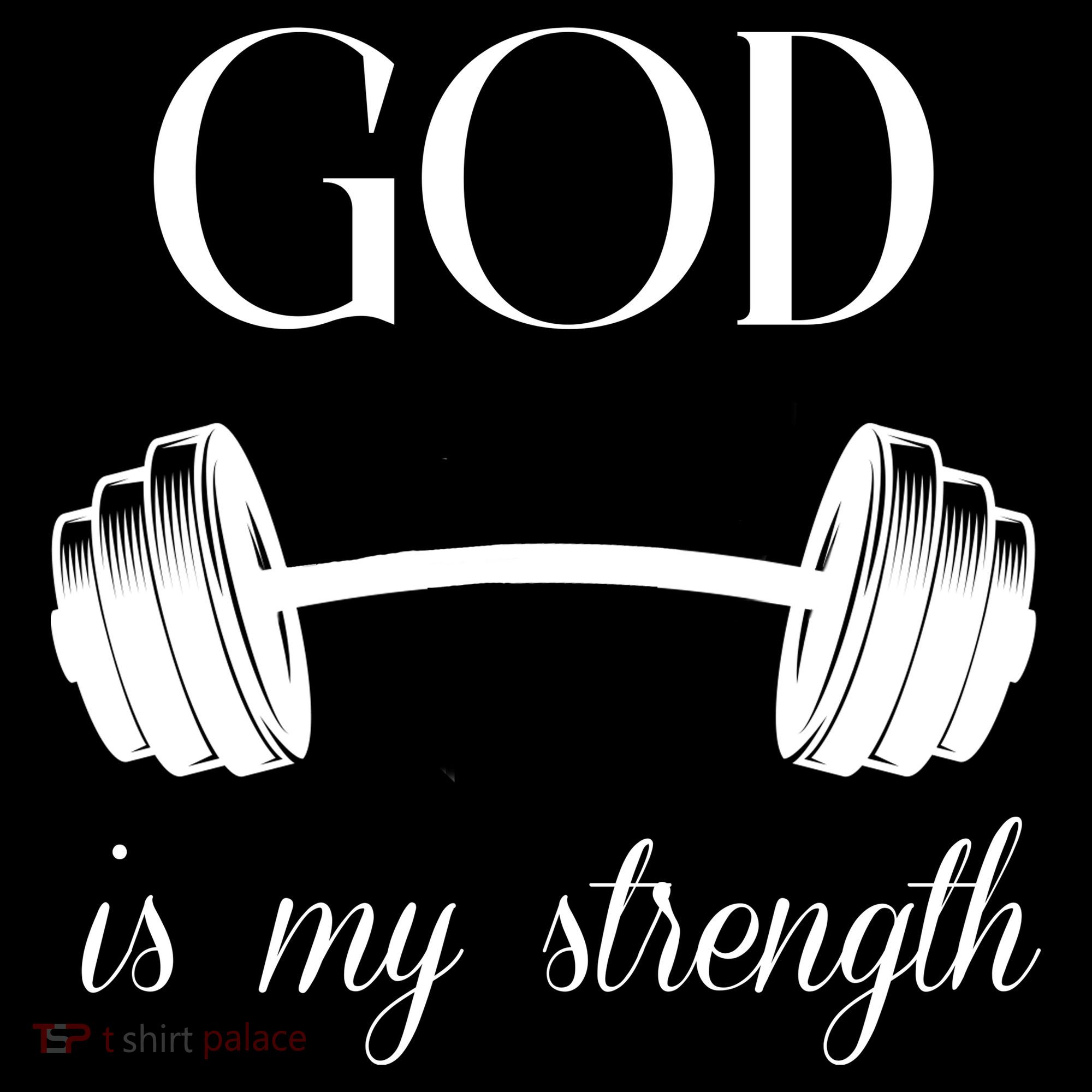 God Is My Strength Mousepad