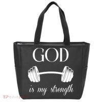 God Is My Strength Tote Bag thumb 0