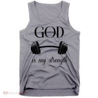 God Is My Strength Tank Top thumb 0
