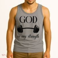 God Is My Strength Tank Top thumb 3