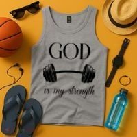 God Is My Strength Tank Top thumb 4