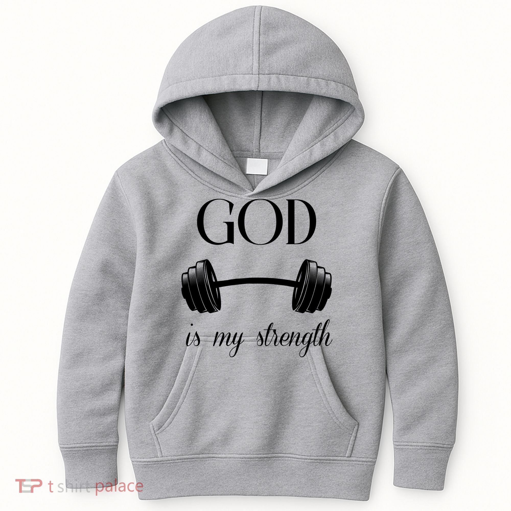 God Is My Strength Kids Hoodie