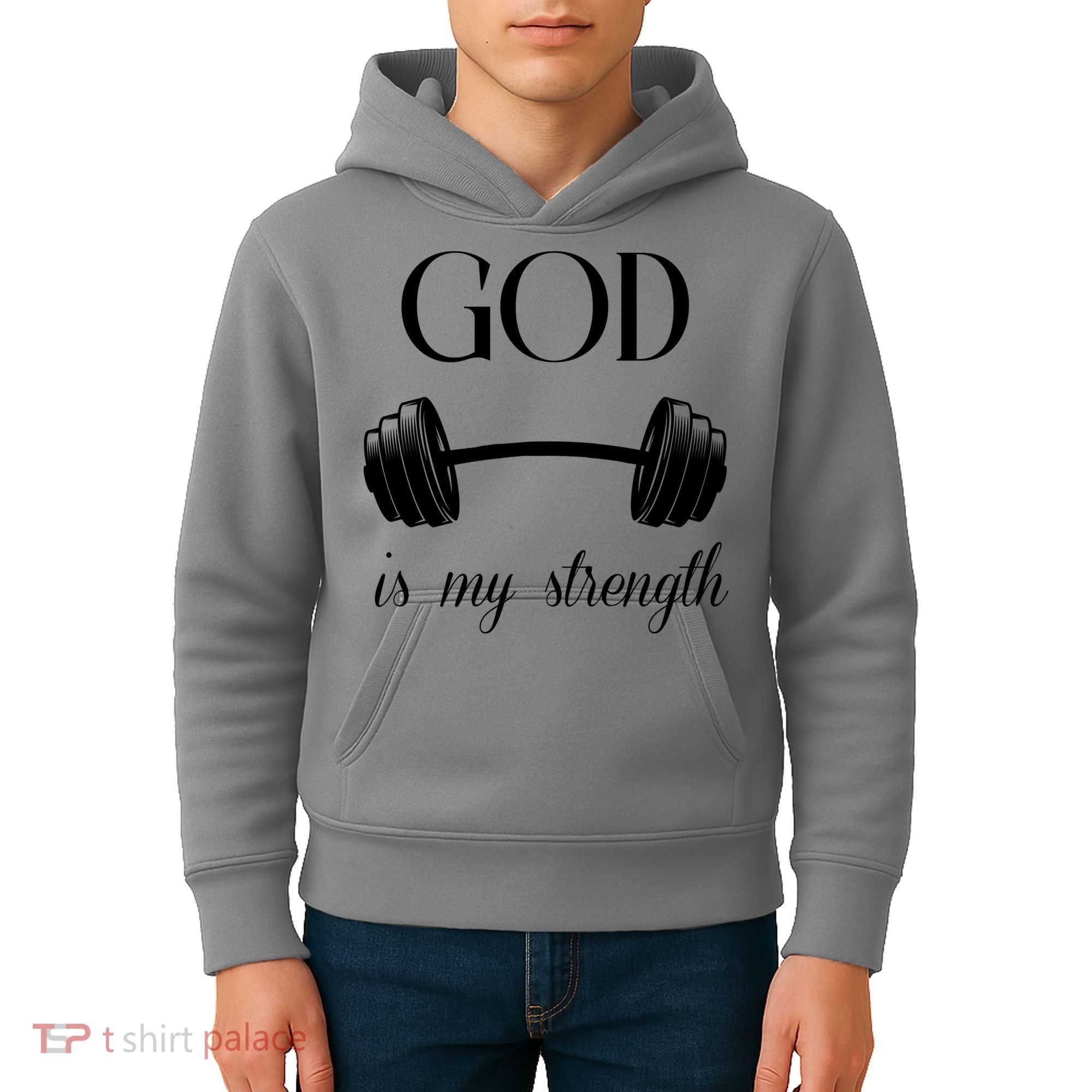God Is My Strength Kids Hoodie