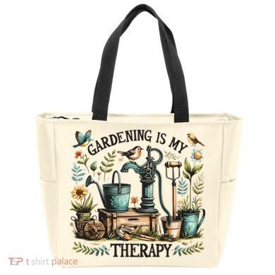 Gardening Is My Therapy Tote Bag