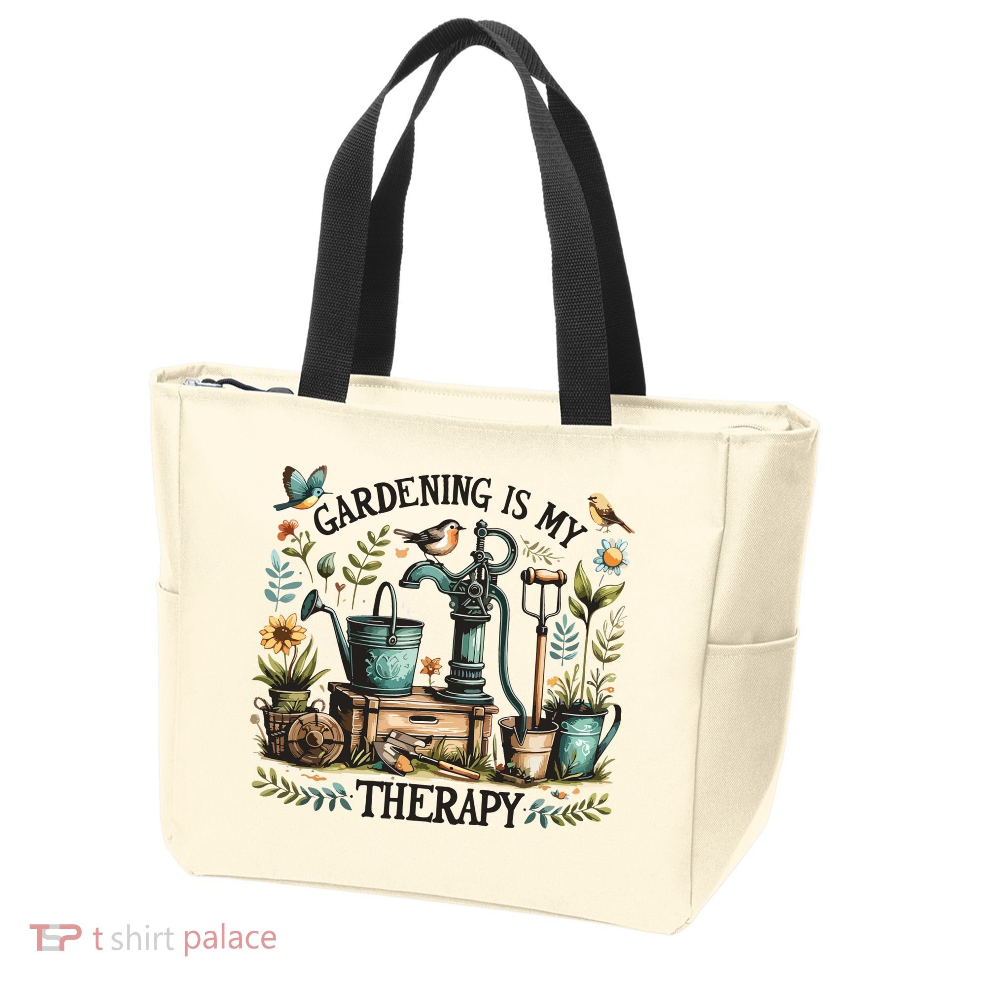 Gardening Is My Therapy Tote Bag