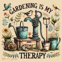 Gardening Is My Therapy Tote Bag thumb 4