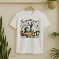 Gardening Is My Therapy T-Shirt thumb 2