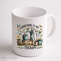 Gardening Is My Therapy Coffee Mug thumb 1