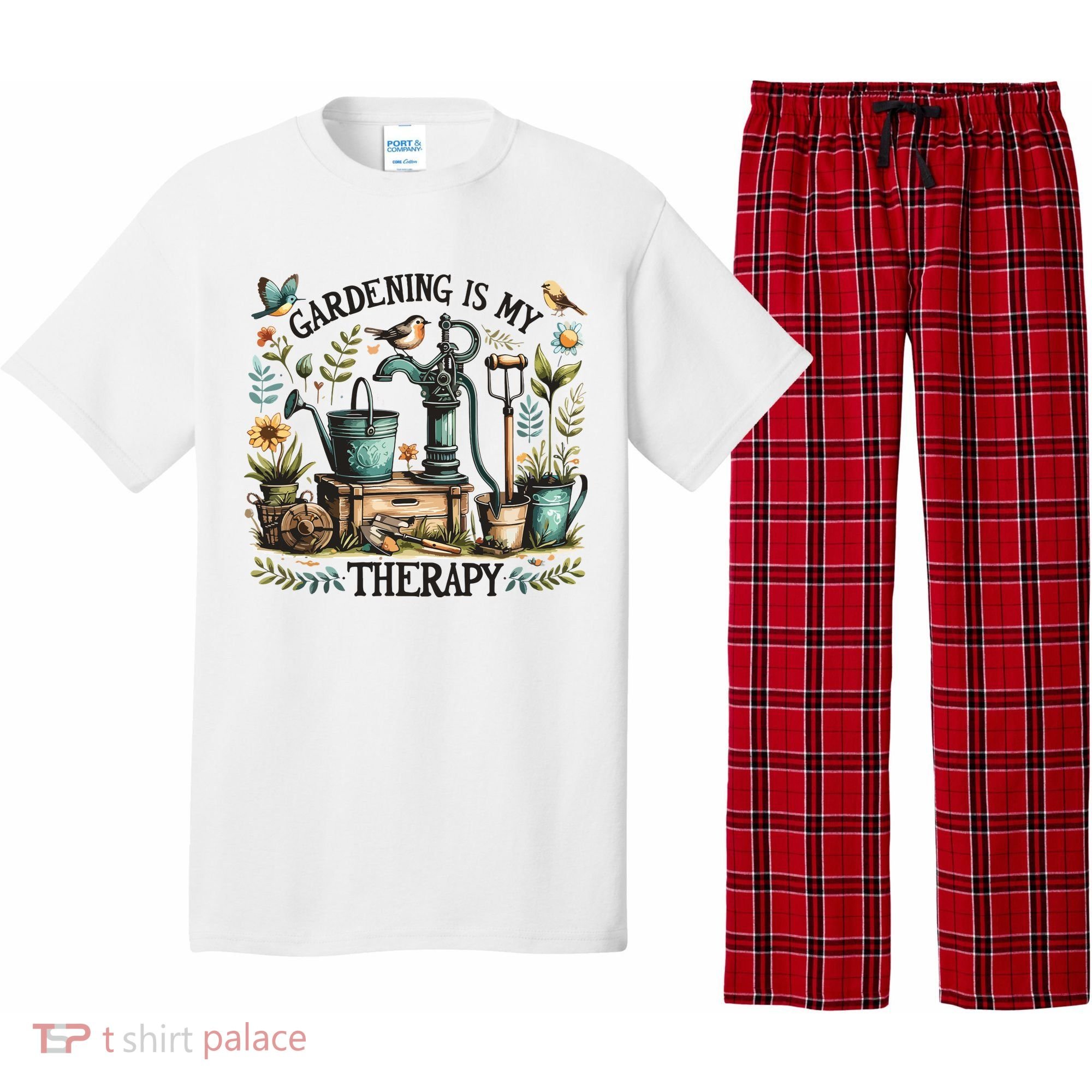 Gardening Is My Therapy Pajama Set