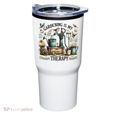 Gardening Is My Therapy Tumbler