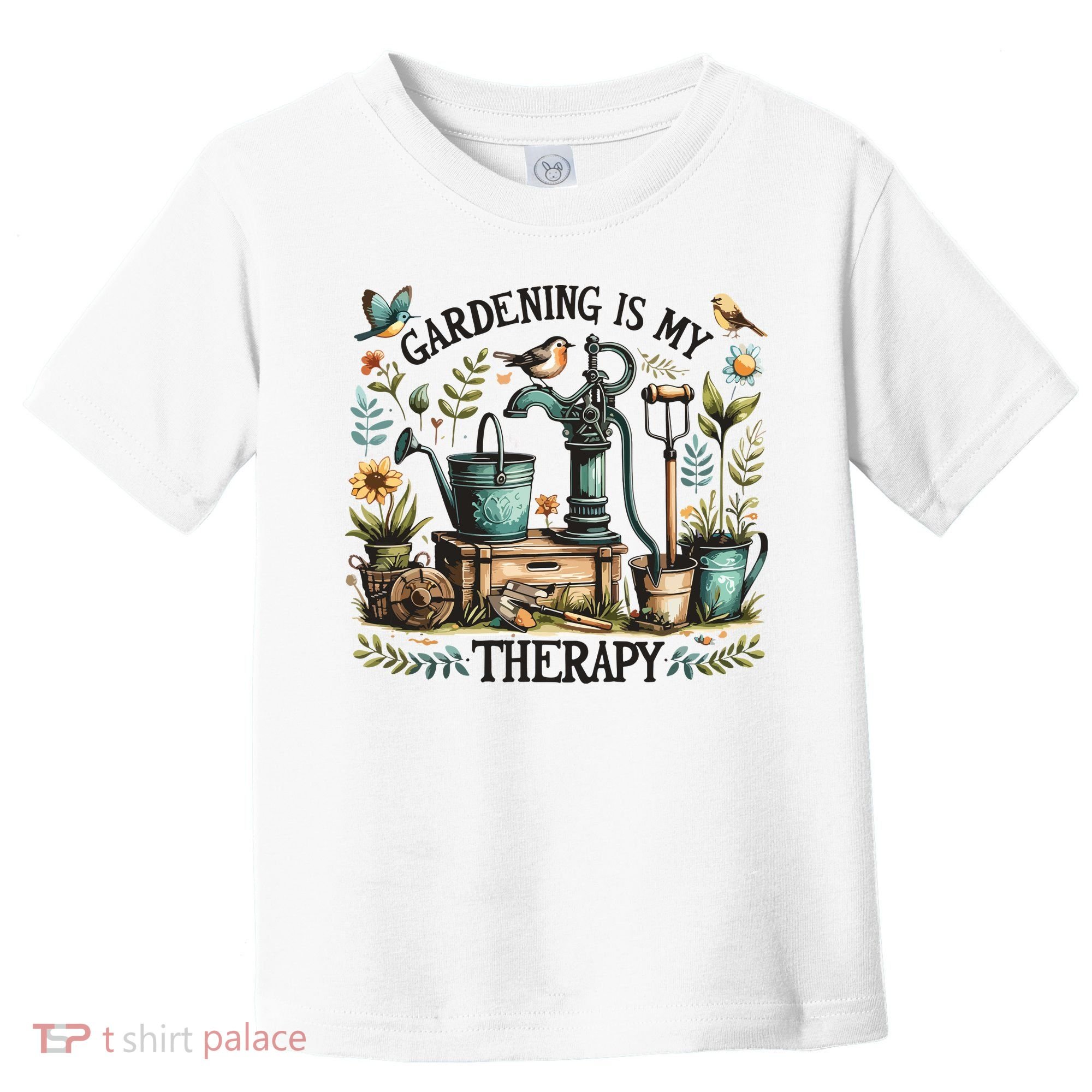 Gardening Is My Therapy Toddler T-Shirt