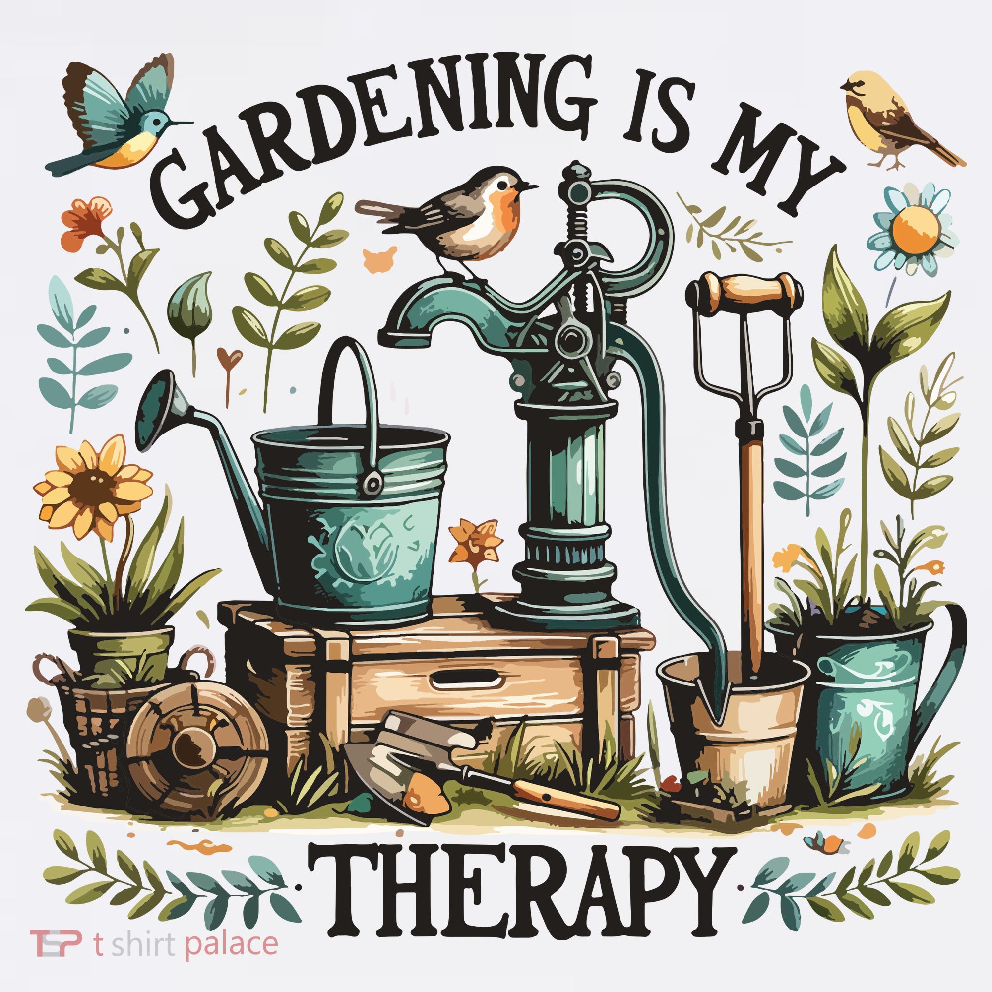 Gardening Is My Therapy Kids Sweatshirt