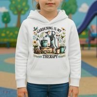 Gardening Is My Therapy Kids Hoodie thumb 3