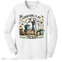 Gardening Is My Therapy Kids Long Sleeve Shirt thumb 0