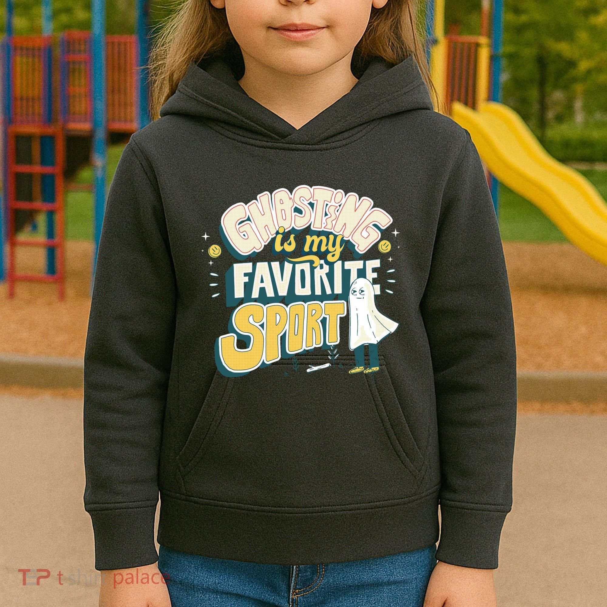 Ghosting Is My Favorite Sport Kids Hoodie