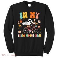 Groovy In My Silly Goose Era Funny Duck Saying Goose Meme Sweatshirt thumb 0