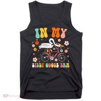 Groovy In My Silly Goose Era Funny Duck Saying Goose Meme Tank Top thumb 0