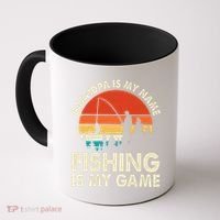 Grandpa Is My Name Fishing Is My Game Coffee Mug thumb 0
