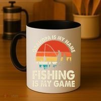 Grandpa Is My Name Fishing Is My Game Coffee Mug thumb 4