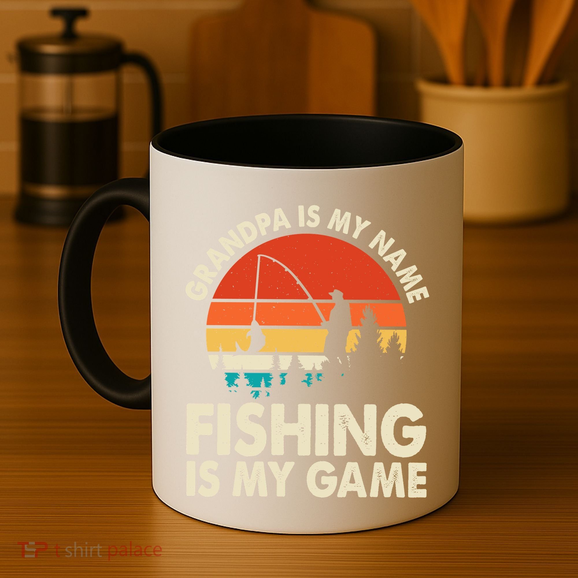 Grandpa Is My Name Fishing Is My Game Coffee Mug