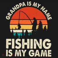 Grandpa Is My Name Fishing Is My Game Ornament thumb 1