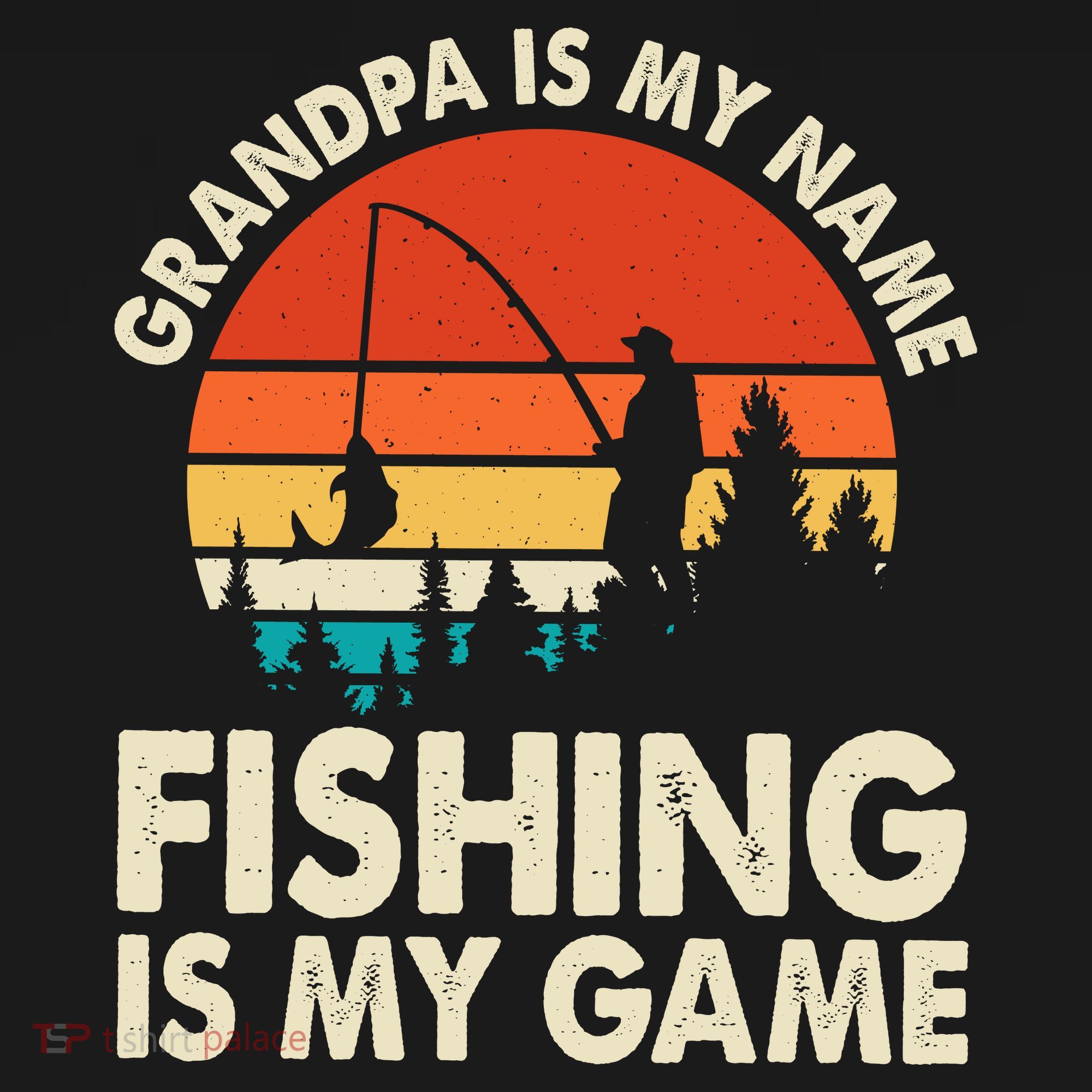 Grandpa Is My Name Fishing Is My Game Ornament