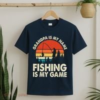 Grandpa Is My Name Fishing Is My Game T-Shirt thumb 2