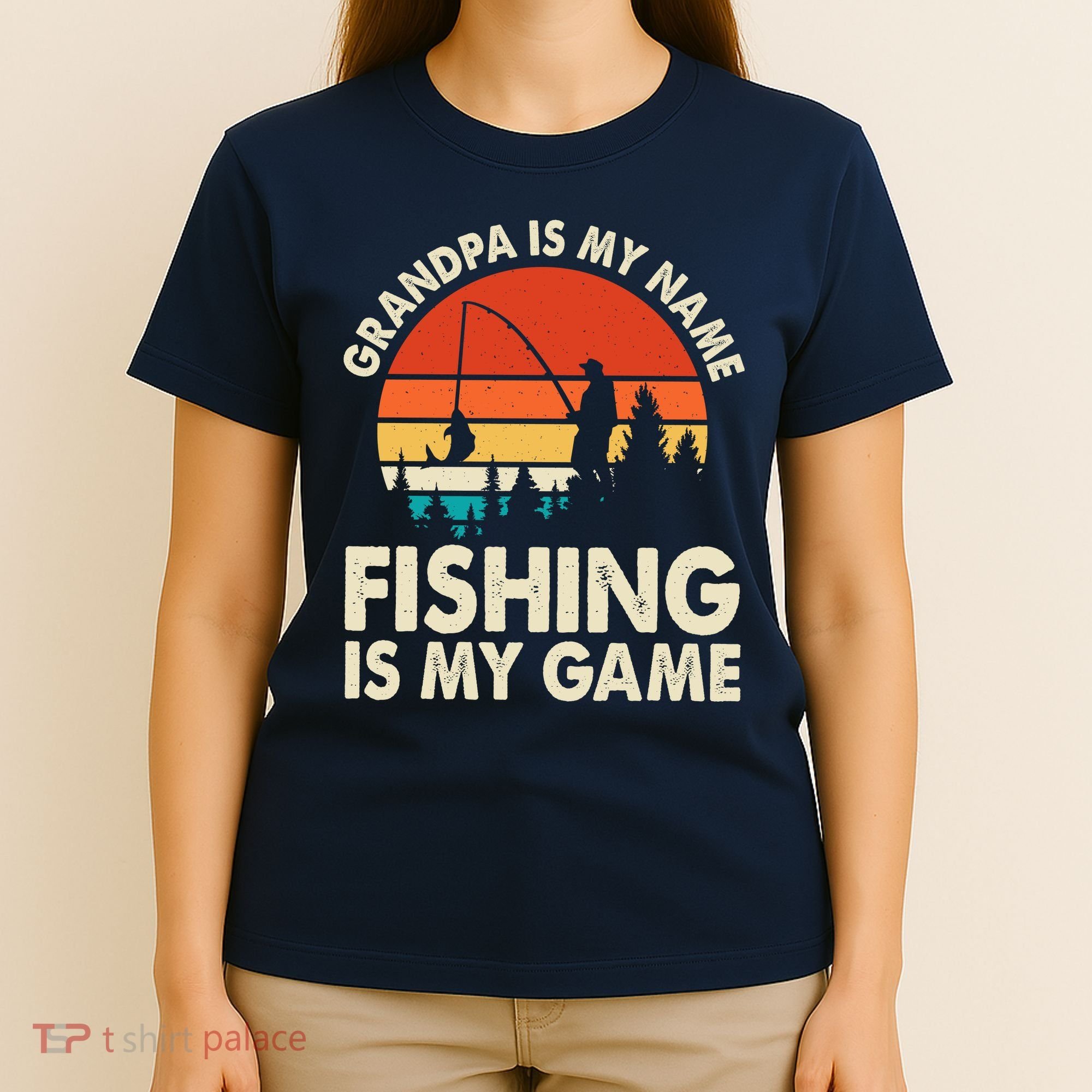 Grandpa Is My Name Fishing Is My Game T-Shirt