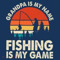 Grandpa Is My Name Fishing Is My Game Mousepad thumb 1
