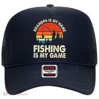 Grandpa Is My Name Fishing Is My Game Hat thumb 0
