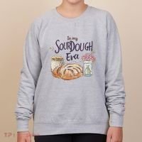 Groovy In My Sourdough Era Funny Pun In My Bread Making Women's Sweatshirt thumb 0