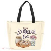 Groovy In My Sourdough Era Funny Pun In My Bread Making Tote Bag thumb 0
