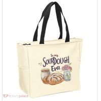 Groovy In My Sourdough Era Funny Pun In My Bread Making Tote Bag thumb 2